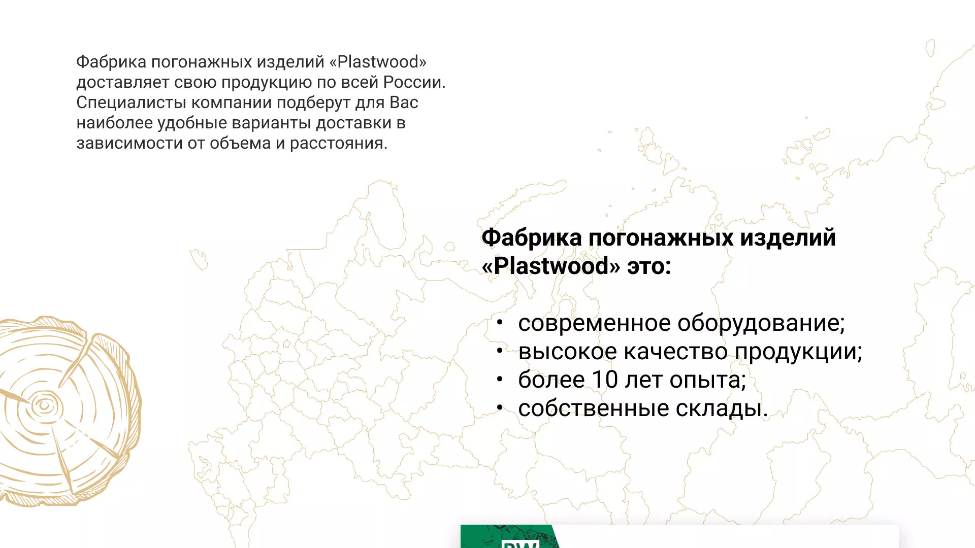 Разработка айдентики и сайта компании «Plastwood» в Змеиногорске