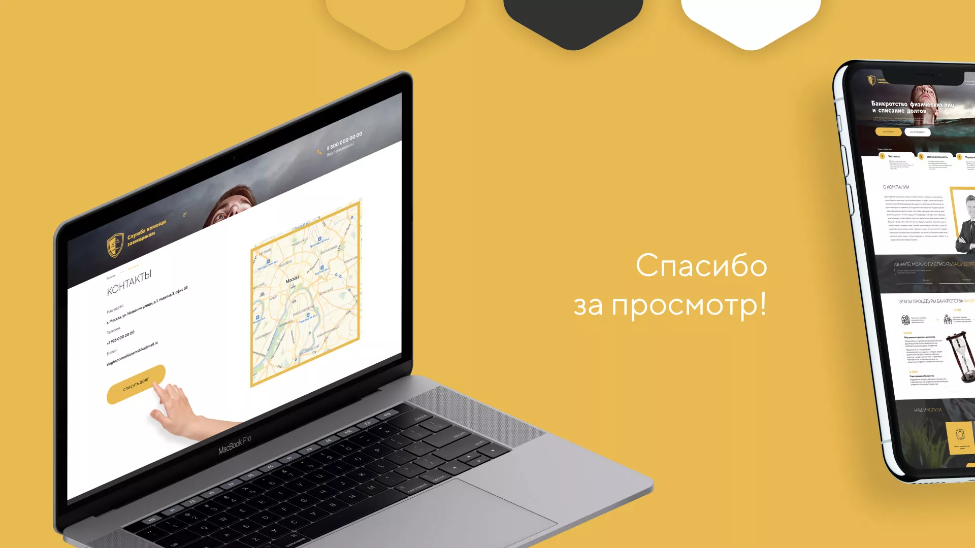 Разработка сайта «Службы помощи заемщикам» в Змеиногорске