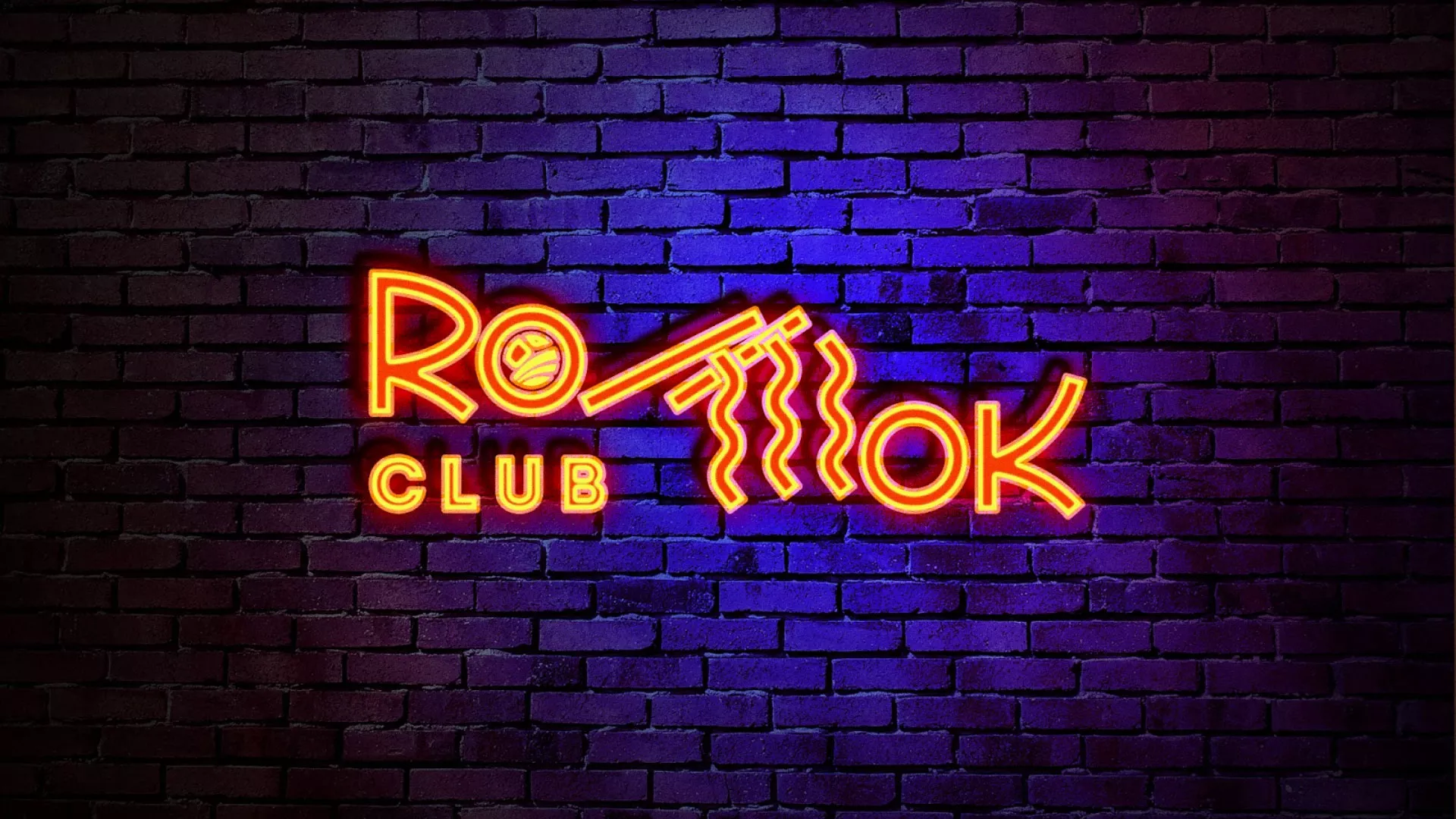 Разработка интерьерной вывески суши-бара «Roll Wok Club» в Змеиногорске